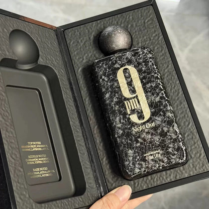 9 PM Night Out Extrait de Parfum Men's perfume spray, Oriental Spicy Flavor 100ml