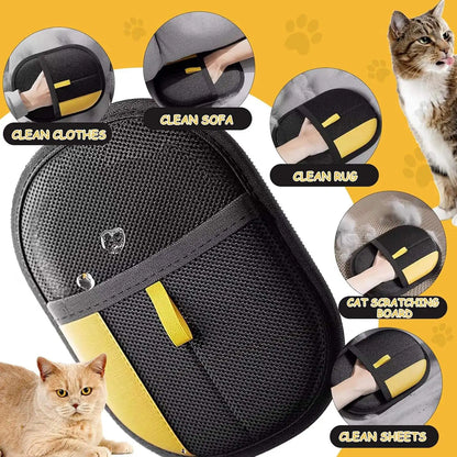 Dropshipping Two-Way Double-Sided Electrostatic Dog Hair Removal Glove Reusable Efficient Washable Upgraded Pet Grooming Glove