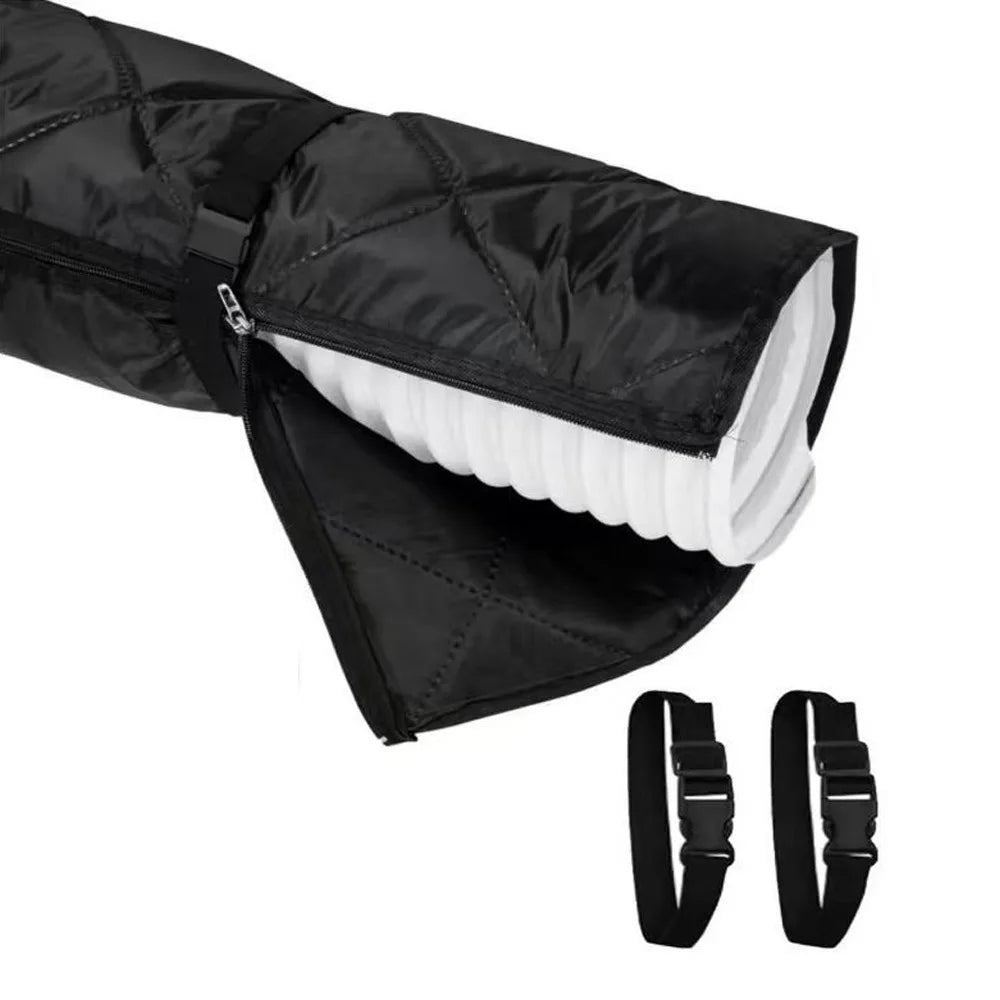 Adjustable Straps Air Conditioner Hose Cover Waterproof with 2 Buckle Straps Hose Insulation Cover Heat Insulation Protective