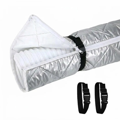 Adjustable Straps Air Conditioner Hose Cover Waterproof with 2 Buckle Straps Hose Insulation Cover Heat Insulation Protective