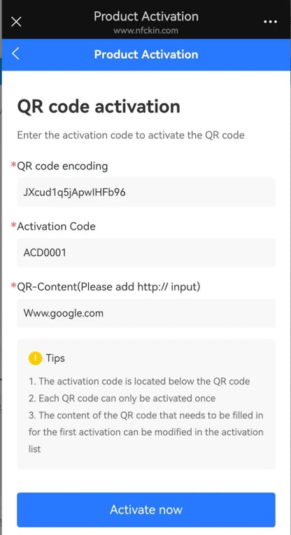 NFC 215 square programmable for Google Review Card NFC Station Table 13.56Mhz QR code editable Standing Card