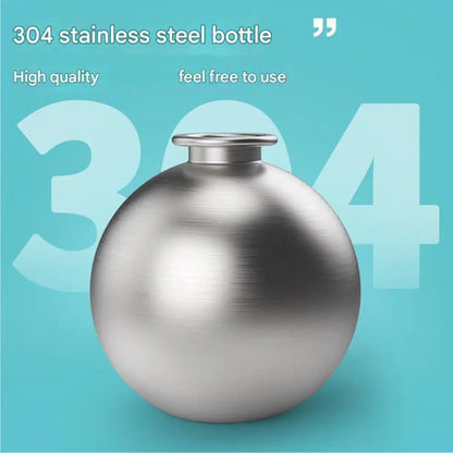 Spherical Dog Water Bottle Portable Hiking Water Dispenser Leak-Proof  Foldable Silicone Bowl for Dogs Travel Outdoor Walking