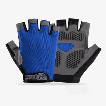 Men Cycling Bicycle Gloves Half Finger Gym Gloves Women Mitten Breathable Anti-slip Glove Fitness Sport Training Gloves