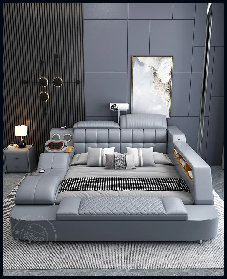 Frame Upholstered Bed Handles Unique Double Modern Children Bed Luxury Sleeping Muebles Para El Hogar Bedroom Decoration