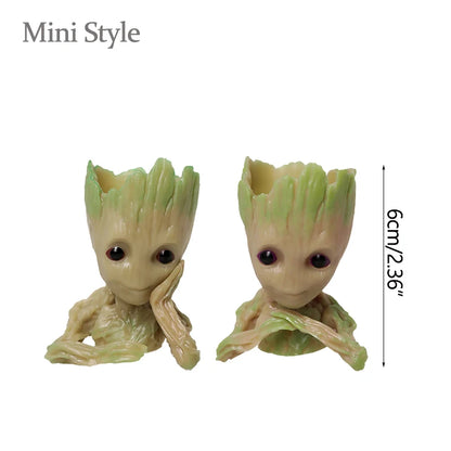 Home Decoration Crafts Miniature Model Office Desktop Display Cartoon Groot Figurines Handicrafts Decor Tree Man Ornament 5CM