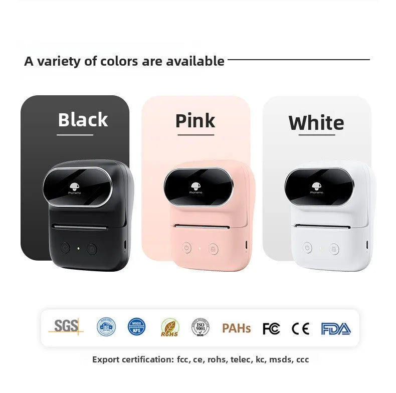 Suitable for M108 label printer, small cross-border e-commerce price Bluetooth self-adhesive thermal printer