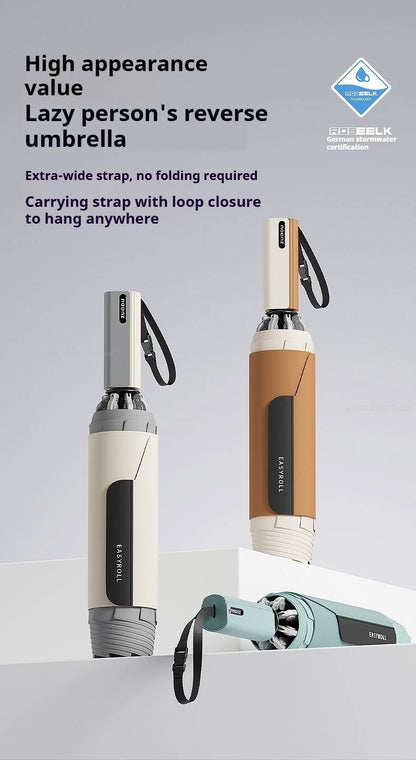 ZUODU Fully Automatic Reverse-Folding Umbrella Durable Wind-resistant Umbrella Rainproof UV Resistant Umbrella Sun Protection