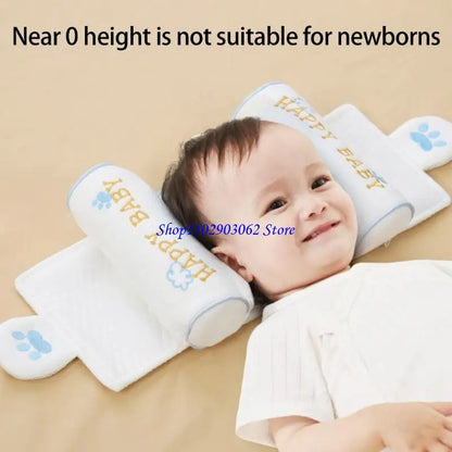 B5XB Infant Head Rest Pillow Breathable Pearls Cotton Filling Machine Washable Design For Crib Strollers Car