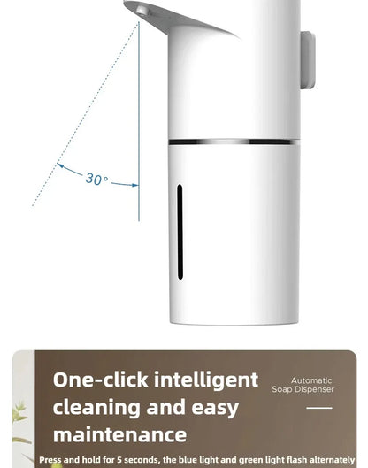2026 New Automatic Foam Soap Dispensers Bathroom Smart Washing Hand Machine With USB Charging White High Quality ABS Material