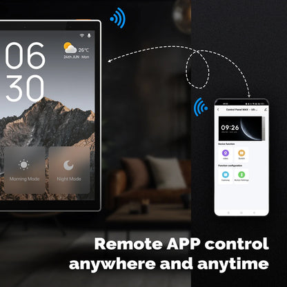 MOES Tuya Wifi Smart 5-inch Touch Screen US Center Control Panel Voice Control Alexa And ZigBee Gateway Built-in Scene Control