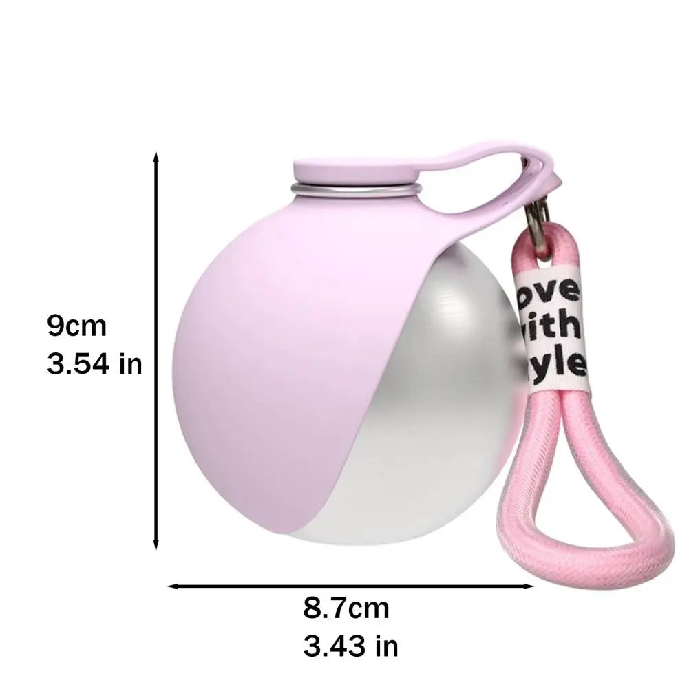 Spherical Dog Water Bottle Portable Hiking Water Dispenser Leak-Proof  Foldable Silicone Bowl for Dogs Travel Outdoor Walking