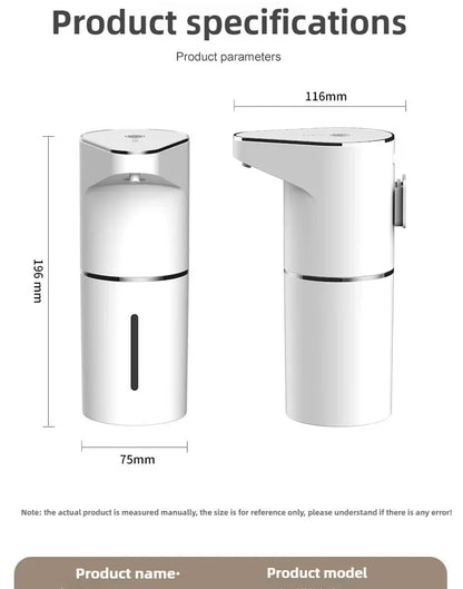 2026 New Automatic Foam Soap Dispensers Bathroom Smart Washing Hand Machine With USB Charging White High Quality ABS Material