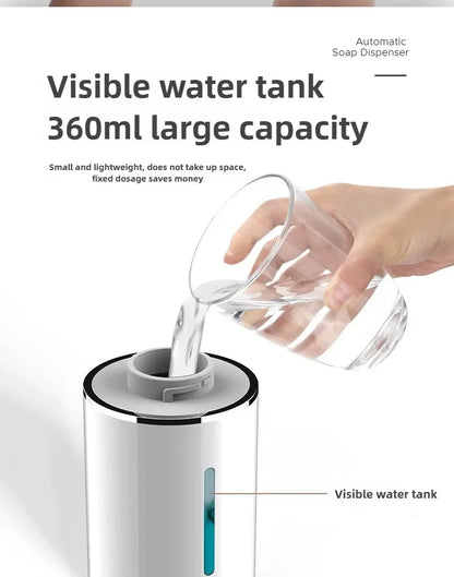 2026 New Automatic Foam Soap Dispensers Bathroom Smart Washing Hand Machine With USB Charging White High Quality ABS Material