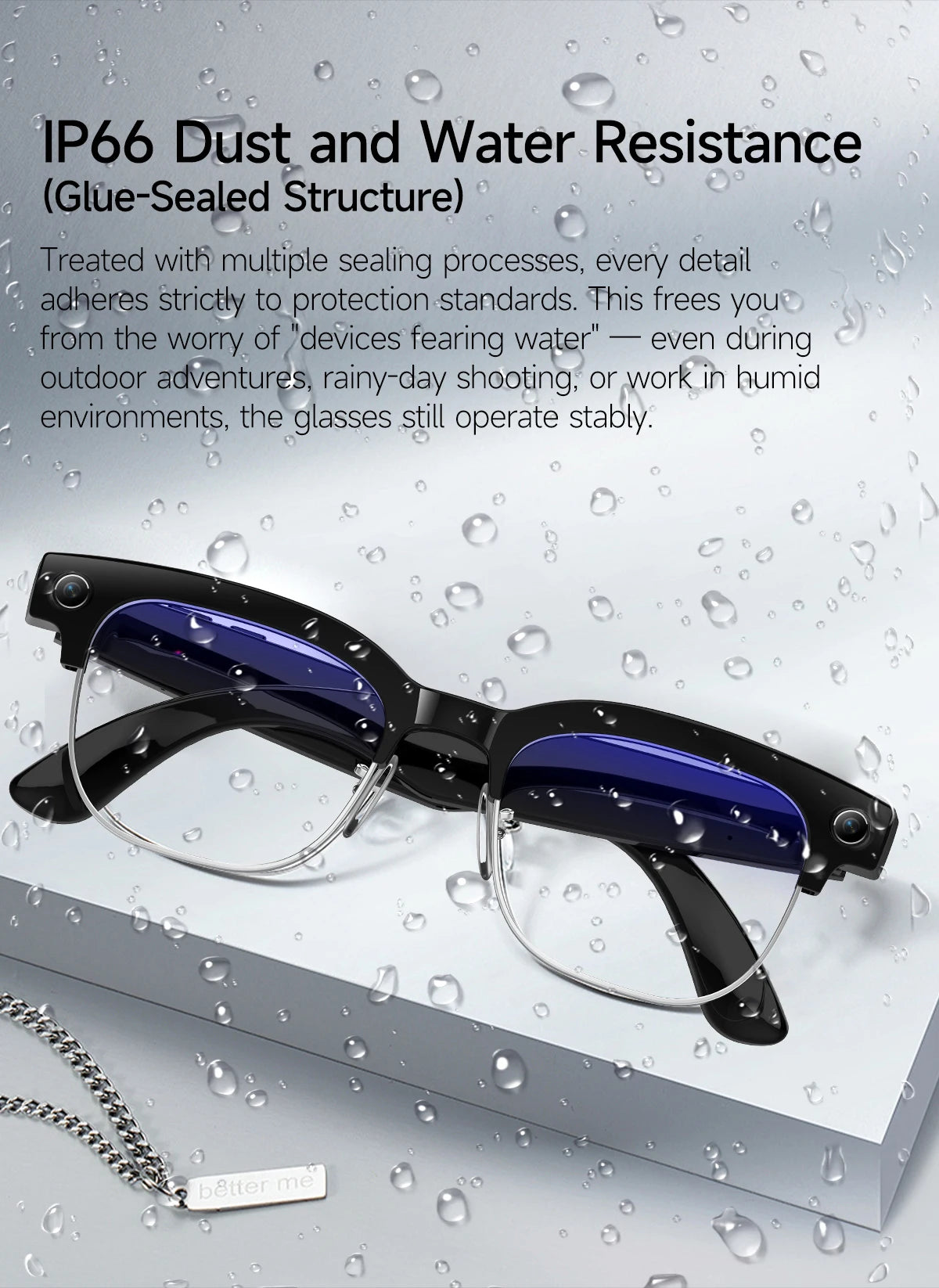 2026 New 8K HD AI Smart Glasses Men with Chat GPT 800MP Camera Bluetooth Call AI Translation Voice Assistant Control Unisex Sung