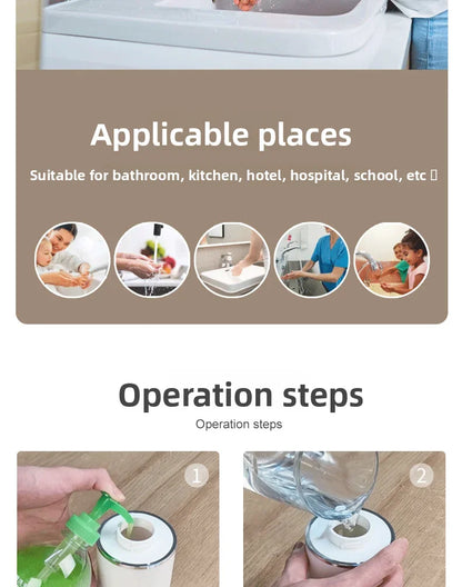 2026 New Automatic Foam Soap Dispensers Bathroom Smart Washing Hand Machine With USB Charging White High Quality ABS Material