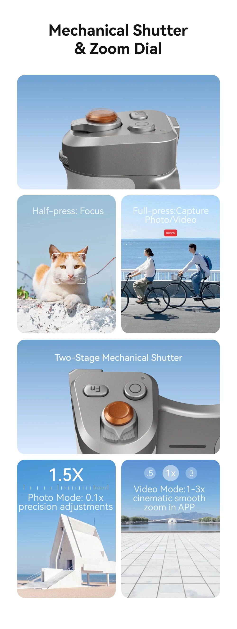 TELESIN Magnetic Phone Camera Shoot Hand Grip 3200Mha Powerbank Wireless Charging Phone Holder Remote Shooting Aid for Iphone
