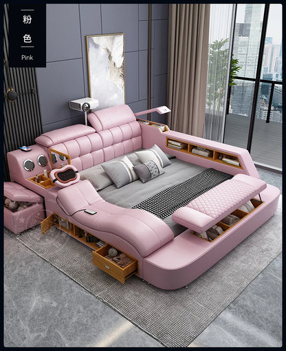 Frame Upholstered Bed Handles Unique Double Modern Children Bed Luxury Sleeping Muebles Para El Hogar Bedroom Decoration