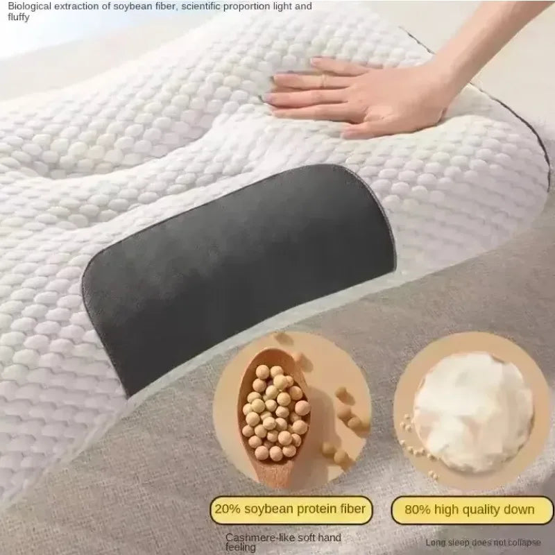 Pillow Pillow Core Neck Pillow Middle-aged and Elderly Adult Special Pillow Household Single Student Dormitory Pillow