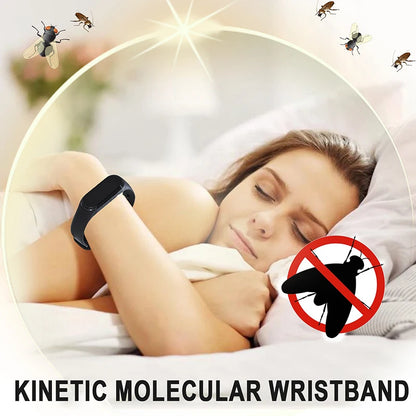 Wearable Mosquito Repellent Unisex Wristband Physical & Ultrasonic Non-Chemical For Home & Outdoor Includes 2 Batteries