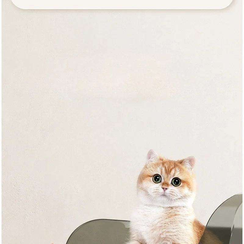 Anti Tracking Semi‑Enclosed Cat Litter Box Odor Control Pet Toilet with Detachable Scoop for Indoor Cats
