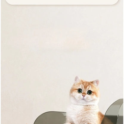 Anti Tracking Semi‑Enclosed Cat Litter Box Odor Control Pet Toilet with Detachable Scoop for Indoor Cats