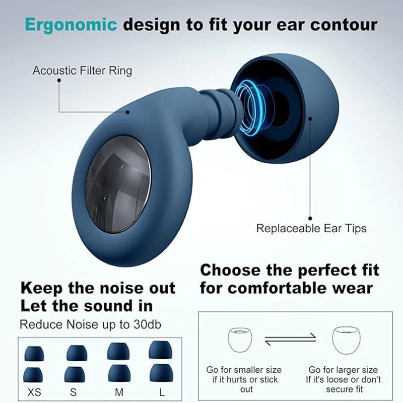 Silicone Ear Plugs Sleeping Earplugs Noise Reduction Waterproof Ear Plug for Swimming Ear Plug Protection Earplugs Set Oordopjes