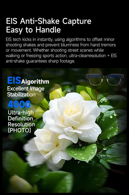2026 New 8K HD AI Smart Glasses Men with Chat GPT 800MP Camera Bluetooth Call AI Translation Voice Assistant Control Unisex Sung