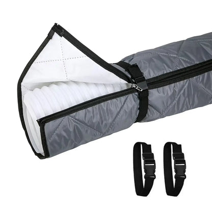 Adjustable Straps Air Conditioner Hose Cover Waterproof with 2 Buckle Straps Hose Insulation Cover Heat Insulation Protective