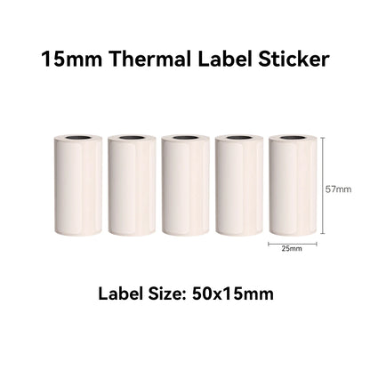 Thermal Mini Printer, Portable Inkless Sticker Maker,Bluetooth Free Cut Small Pocket Printer for Children DIY 57mm Photo Print