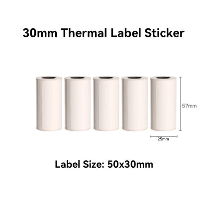 Thermal Mini Printer, Portable Inkless Sticker Maker,Bluetooth Free Cut Small Pocket Printer for Children DIY 57mm Photo Print