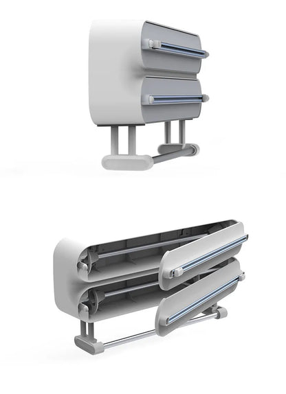 3 In 1/only 1 functional Aluminum Film Wrap Cutter WallMount Paper Towel Holder Cling Film Cutting Holder Plastic Wrap Dispenser