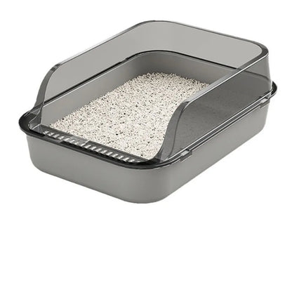 Anti Tracking Semi‑Enclosed Cat Litter Box Odor Control Pet Toilet with Detachable Scoop for Indoor Cats