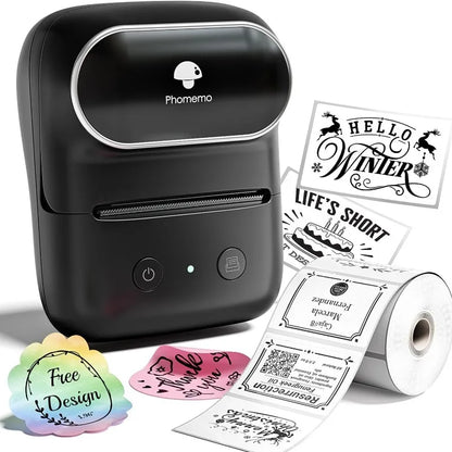 Suitable for M108 label printer, small cross-border e-commerce price Bluetooth self-adhesive thermal printer