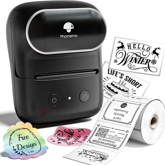 Suitable for M108 label printer, small cross-border e-commerce price Bluetooth self-adhesive thermal printer