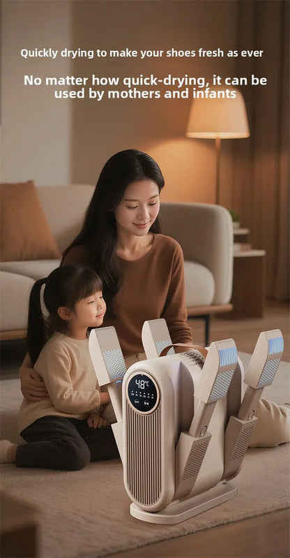 Portable Foldable Electric Shoe Dryer UV Blue Light UV Sterilization Deodorizing Shoe Dryer Fast Drying Household Shoe Dryer