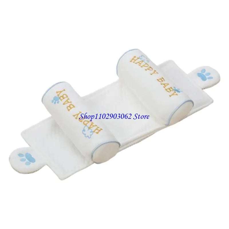 B5XB Infant Head Rest Pillow Breathable Pearls Cotton Filling Machine Washable Design For Crib Strollers Car