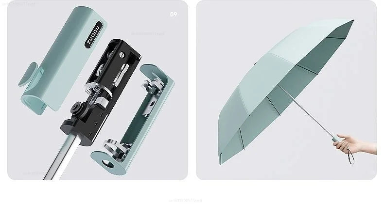 ZUODU Fully Automatic Reverse-Folding Umbrella Durable Wind-resistant Umbrella Rainproof UV Resistant Umbrella Sun Protection