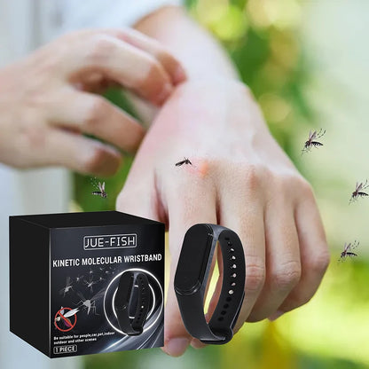 Wearable Mosquito Repellent Unisex Wristband Physical & Ultrasonic Non-Chemical For Home & Outdoor Includes 2 Batteries