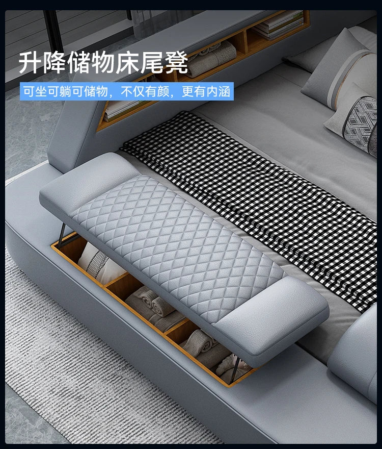 Frame Upholstered Bed Handles Unique Double Modern Children Bed Luxury Sleeping Muebles Para El Hogar Bedroom Decoration