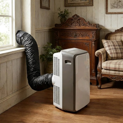 Adjustable Straps Air Conditioner Hose Cover Waterproof with 2 Buckle Straps Hose Insulation Cover Heat Insulation Protective