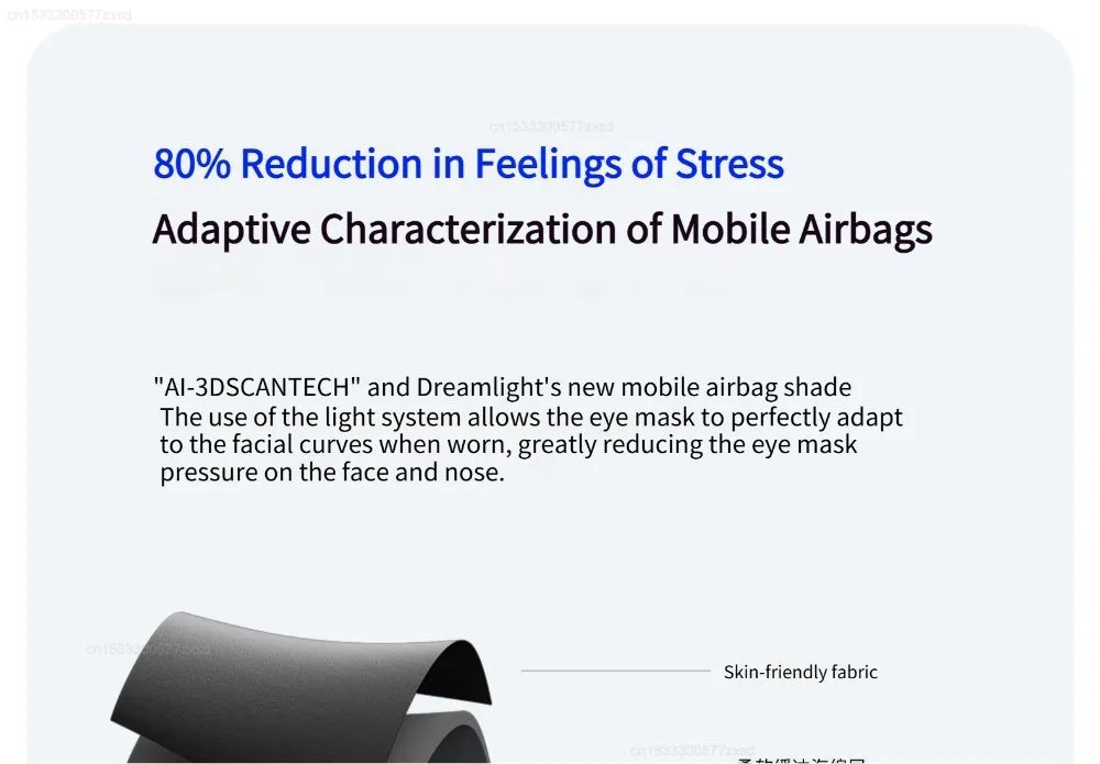 Dreamlight 4S Eye Mask Sleep 3D Stereoscopic Sleep Aid for Men Women Adult for Sleeping Block Out Light Travel Blindfold