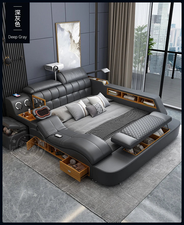 Frame Upholstered Bed Handles Unique Double Modern Children Bed Luxury Sleeping Muebles Para El Hogar Bedroom Decoration