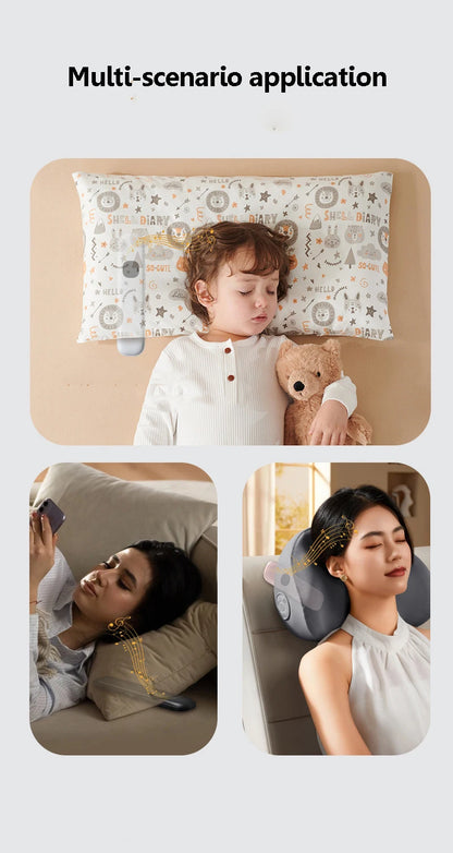 Under Pillow Bone Conduction Bluetooth Speaker White Noise Sleep Aid Soundbar LED Display TF MP3 Music Player Timed Shutdown