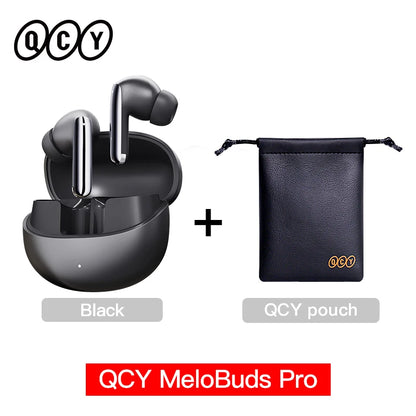 QCY MeloBuds Pro ANC Bluetooth 5.3 Earphones Wireless 46dB Hybrid ANC Hi-Res LDAC Earbuds 6 Mic Headphones 34H In-Ear Detection