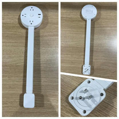 1pc New Electrical Outlet Extender Seat Extender - Power Socket Extender In Three Specification Rotatable Folding Portable Tonfa