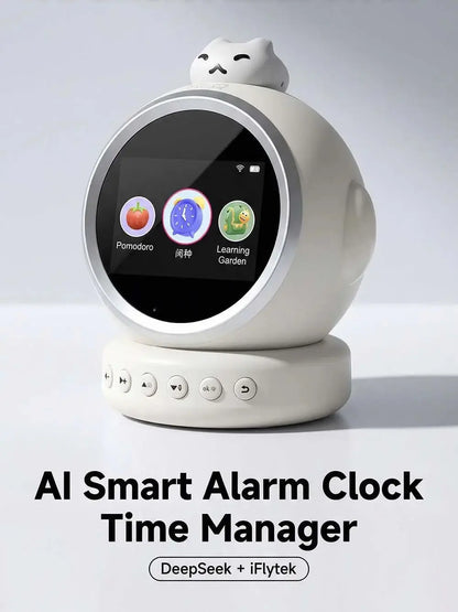 Smart AI Alarm Clock for Kids Ok to Wake Children with Sleep Training and Sound Talking Robot Toy Birthday Gift for Boy Girls