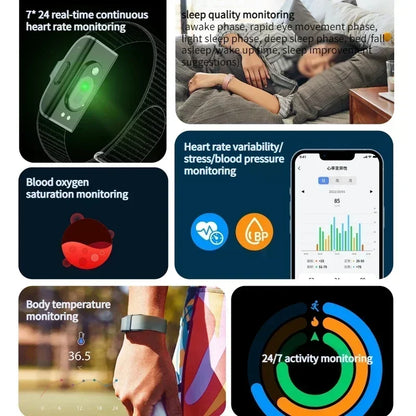 Smart Bracelet Heart Rate Blood Pressure Monitor Pedometer Waterproof Sport Fitness Tracker Men Women 2208A Electronic Bracelet