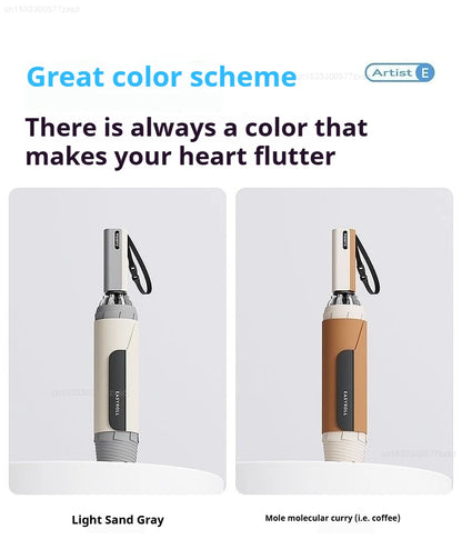 ZUODU Fully Automatic Reverse-Folding Umbrella Durable Wind-resistant Umbrella Rainproof UV Resistant Umbrella Sun Protection