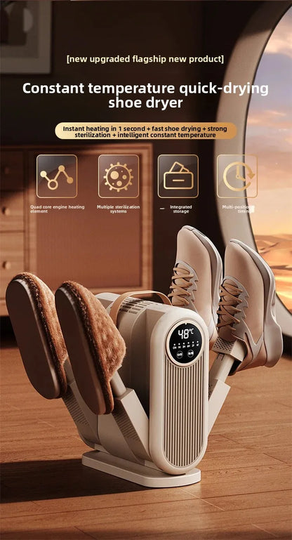 Portable Foldable Electric Shoe Dryer UV Blue Light UV Sterilization Deodorizing Shoe Dryer Fast Drying Household Shoe Dryer