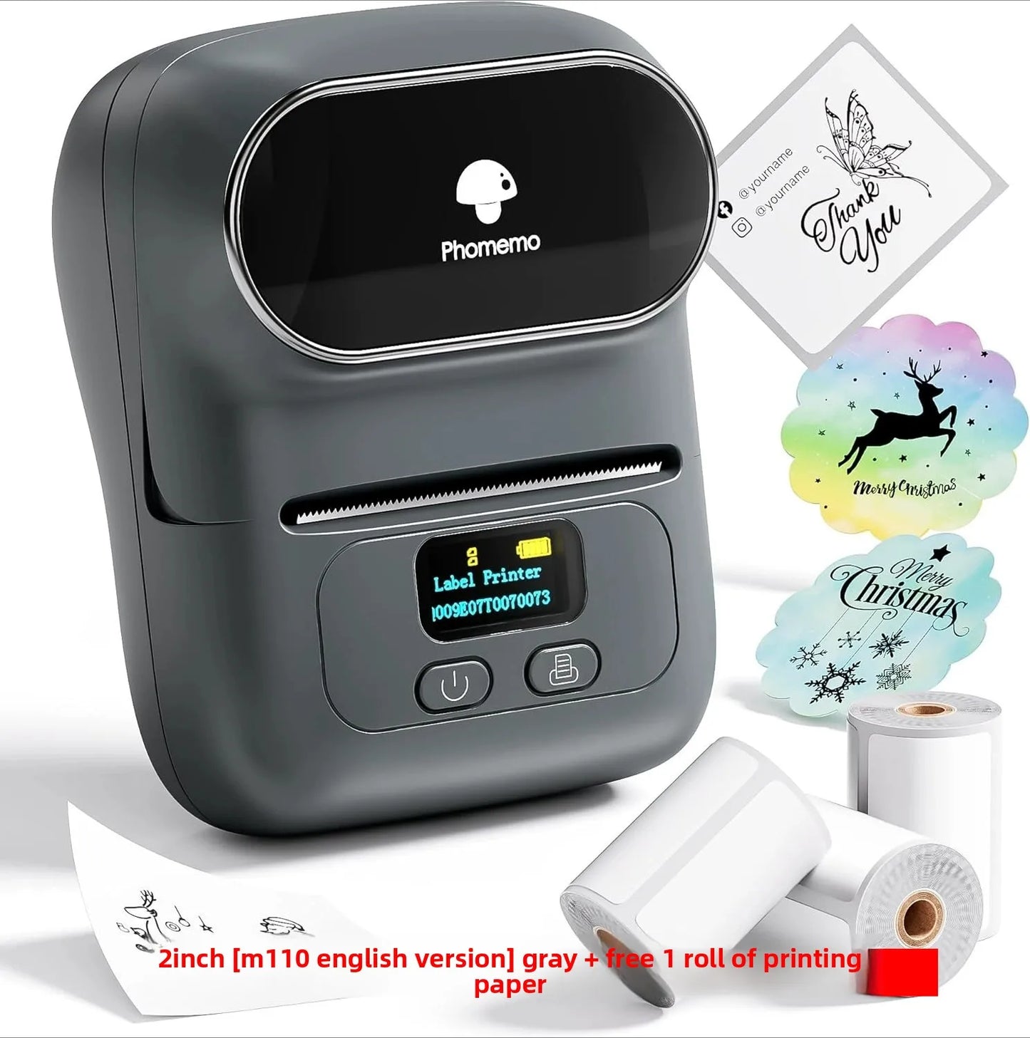 Suitable for M108 label printer, small cross-border e-commerce price Bluetooth self-adhesive thermal printer